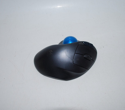 Logitech M570 Wireless Trackball Mouse   No Dongle, Blue Ball, Tested