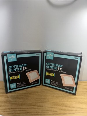Optifoam Gentle EX Silicone-Faced  Foam Dressings #MSCEX55EP -lot Of 2 Boxes