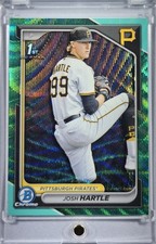 2024 Bowman Draft Chrome Joshua Hartle #BDC-3 Aqua Wave Refractor /125 (RC)