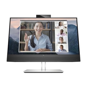 HP E24m G4 23.8 inch IPS LCD Conferencing Monitor - Black/Silver USB C