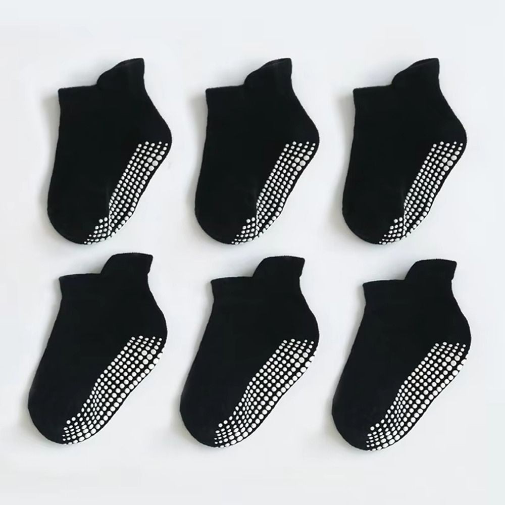 SAOLA 6 Paia Calze Morbide Bambino Suola in Gomma Calzini Antiscivolo Bambino per Bambini