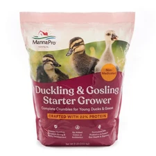Manna Pro Duck Starter Grower Crumble – Non-Medicated Feed for Healthy Ducks ...