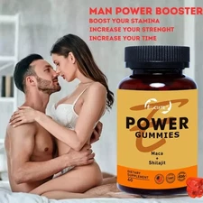 Maca Shilajit Gummies - Energy & Mood Support + Blood Flow | Vegan