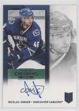 2013-14 Panini Playoff Contenders Rookie Ticket Nicklas Jensen #180 Auto 07l3