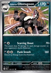 Galarian Obstagoon 132/217 Mega Evolution: Ascended Heroes