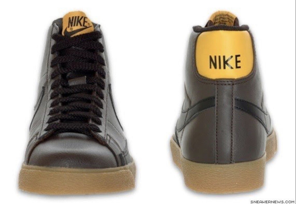 Nike NYX Blazer High Men\'s Size 10 Cinder Brown  Black Yellow 344609-201 s-l1200.jpg main image 3