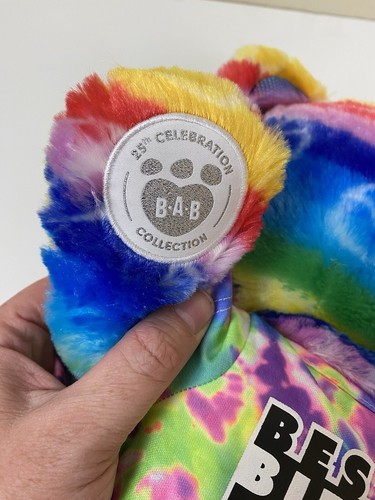 Build-a-Bear (BaB)- 25th Anniversary Rainbow Bear With Best Birthday Ever Outfit - Picture 4 of 7