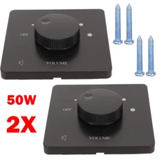 2x 50W Volume Control 86mm For Lossless Sound Home Speakers 5 Gears Tuning NEW