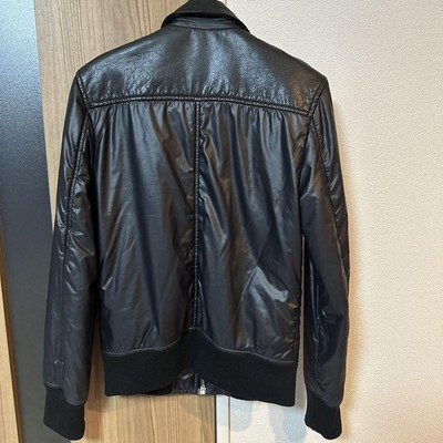 BROOKS ダブルライダースジャケットレザージャケット 黒サイズ32 XS相当