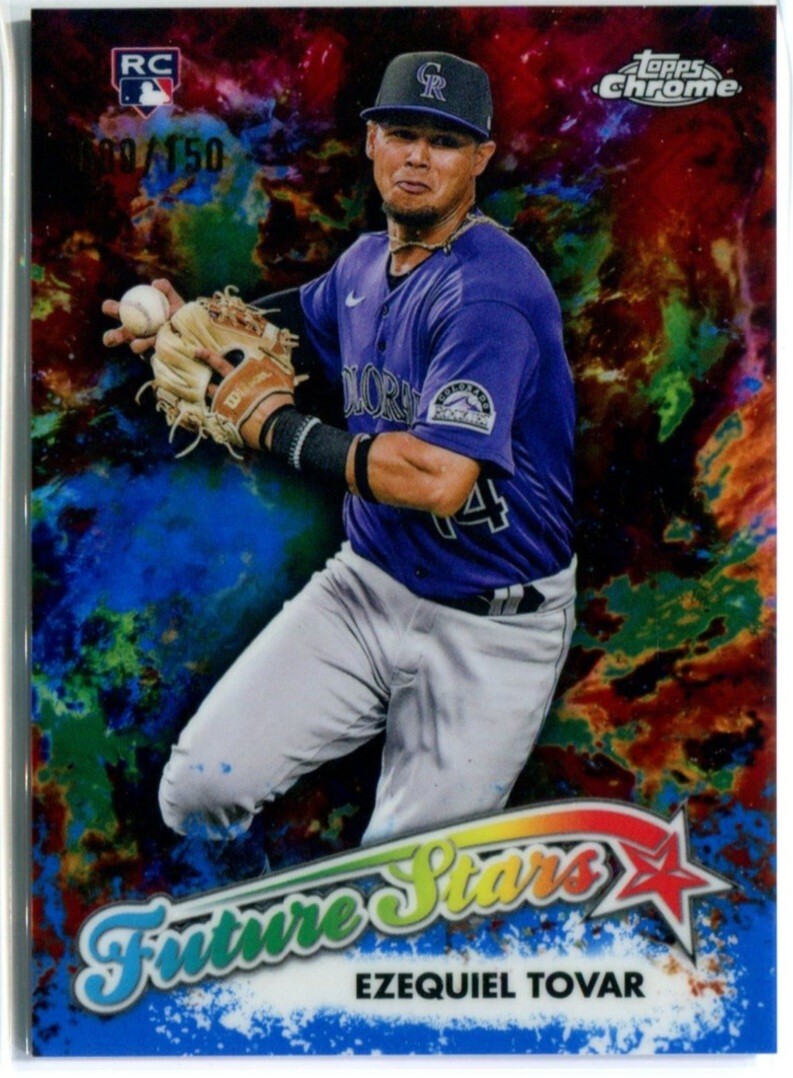 EZEQUIEL TOVAR 2023 Topps Chrome BLUE REFRACTOR LOGOFRACTOR RC Rookie /150