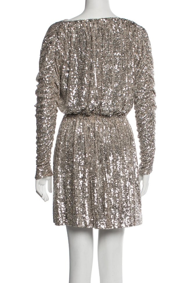 Saint Laurent Mini Abito Paillettes NUOVO CON ETICHETTE