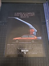 Mercury Tracer Print Ad 1988 8x11 Great To Frame