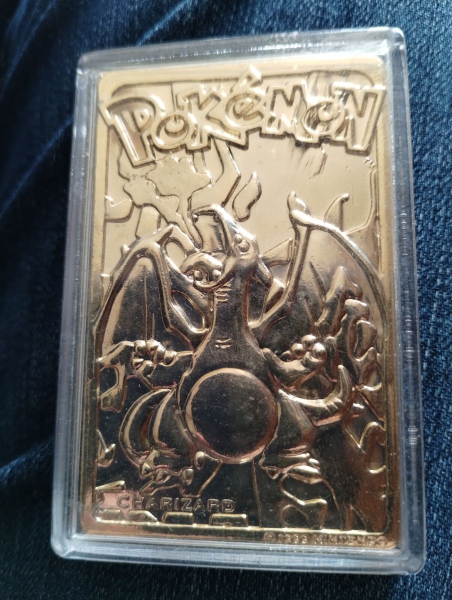 CHARIZARD NINTENDO #06 LIMITED EDITION 23K GOLD PLATED TRADING