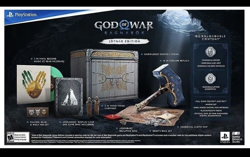 God of War Ragnarök Jötnar Edition PlayStation 4, PlayStation 5