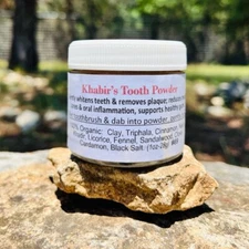 Khabir's Tooth Powder #69 - Gently whitens teeth & removes plaque