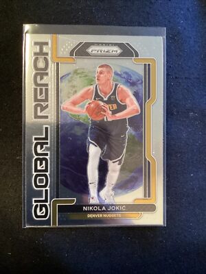 Nikola Jokic 2021-22 Panini Prizm Global Reach #3 Denver Nuggets.       EN15