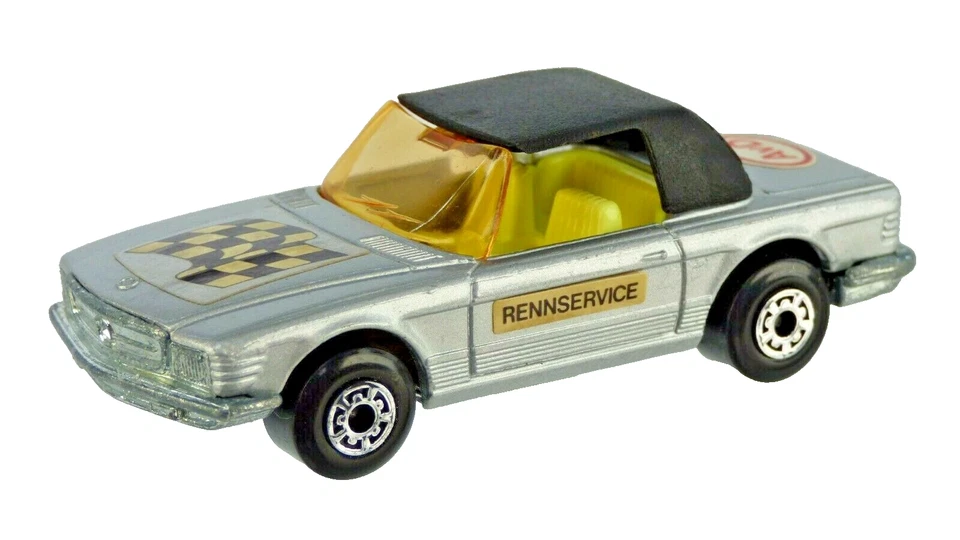RENNSERVICE спичечный коробок Mercedes 350SL супербыстрый коллекционный немецкий игрушечный автомобиль винтажный - Изображение 4 из 4
