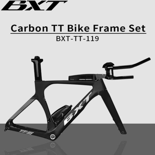 BXT Carbon Triathlon Road Bike Frame Racing TT Bicycle Time Trial Bike Frameset - Picture 2 of 36