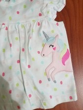 NEW CARTERS BABY GIRLS 3 PIECE SET UNICORN SIZE 3 MONTH