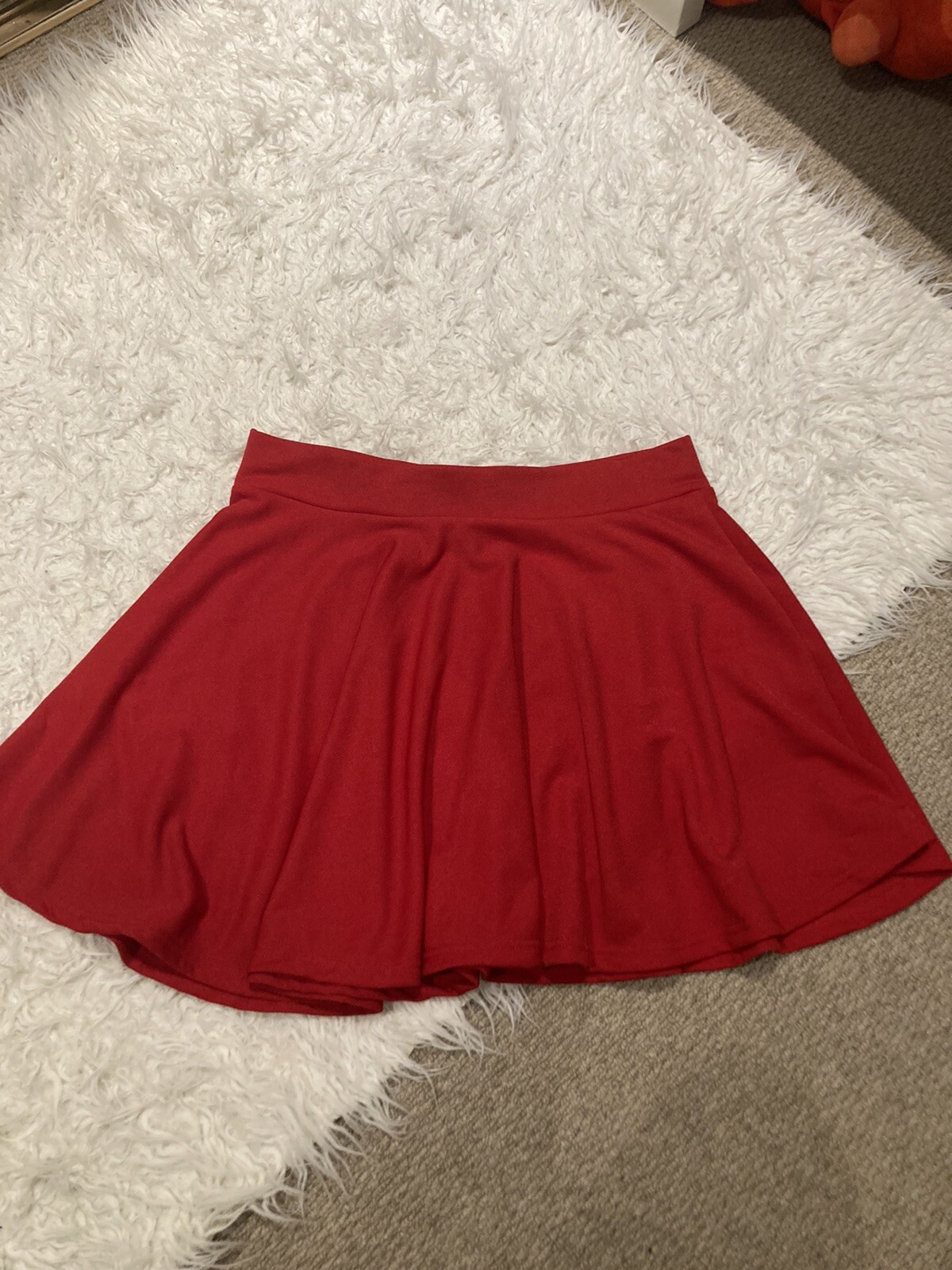 Womens Red Skirt Size M eBay