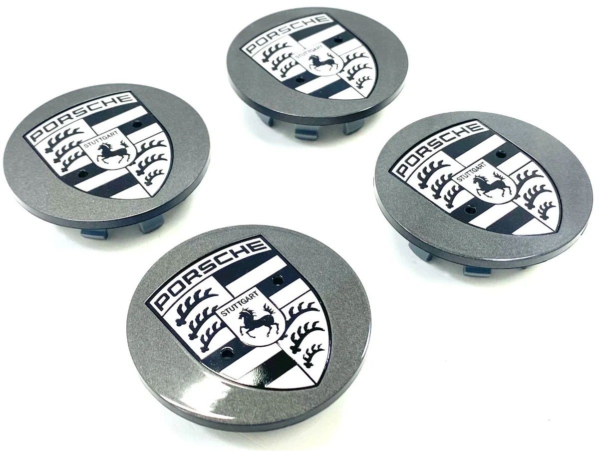 Porsche Macan 95B New Genuine Titanium Grey Wheel Centre Caps  