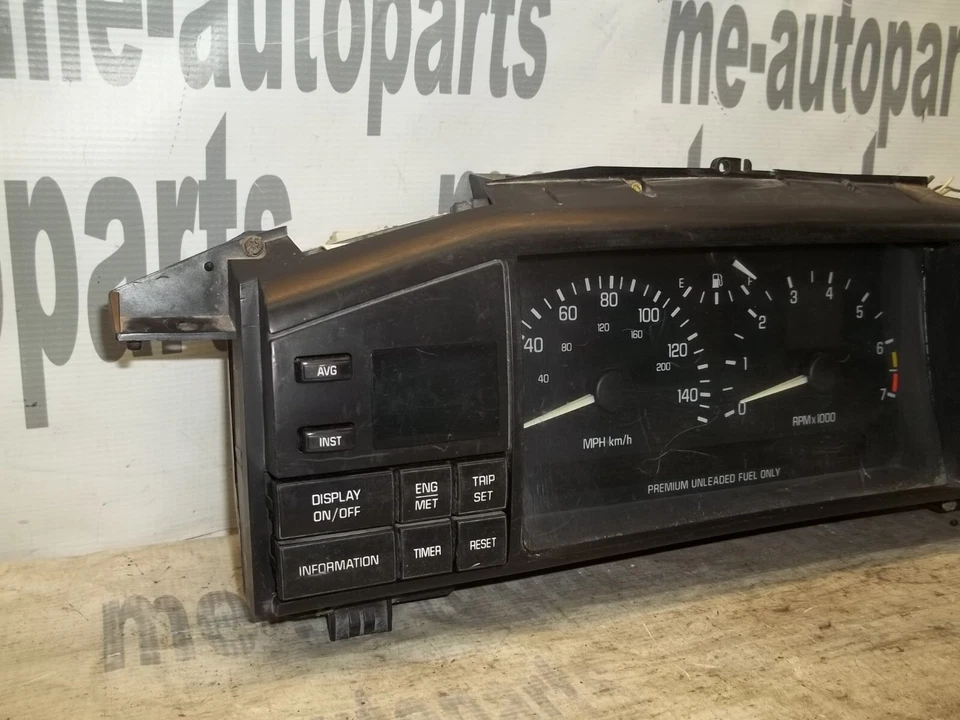 Velocímetro de instrumento 94 Cadillac Eldorado Seville Speedo Cluster 16194606 OSW Foto 2 de 4