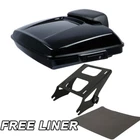 Black Razor Trunk Pad Mount Rack Fit For Harley Touring Street Road Glide 14-26