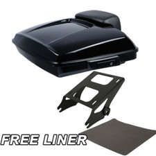 Razor Trunk +Pad 2 Up Mount Rack Fit For Harley Touring Road King Glide 14-25 24