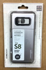 VRS Damda Glide Shield Galaxy S8 Design Wallet Case Silver