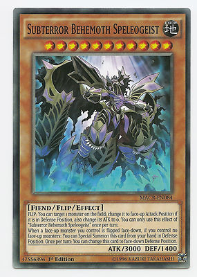 Subterror Behemoth Speleogeist MACR-EN084 Yu-Gi-Oh Common Card 1st Edition New