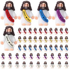 Mini Jesus Figures 50 Pcs Easter Religious Toys for Party Favors  Egg Stuffers