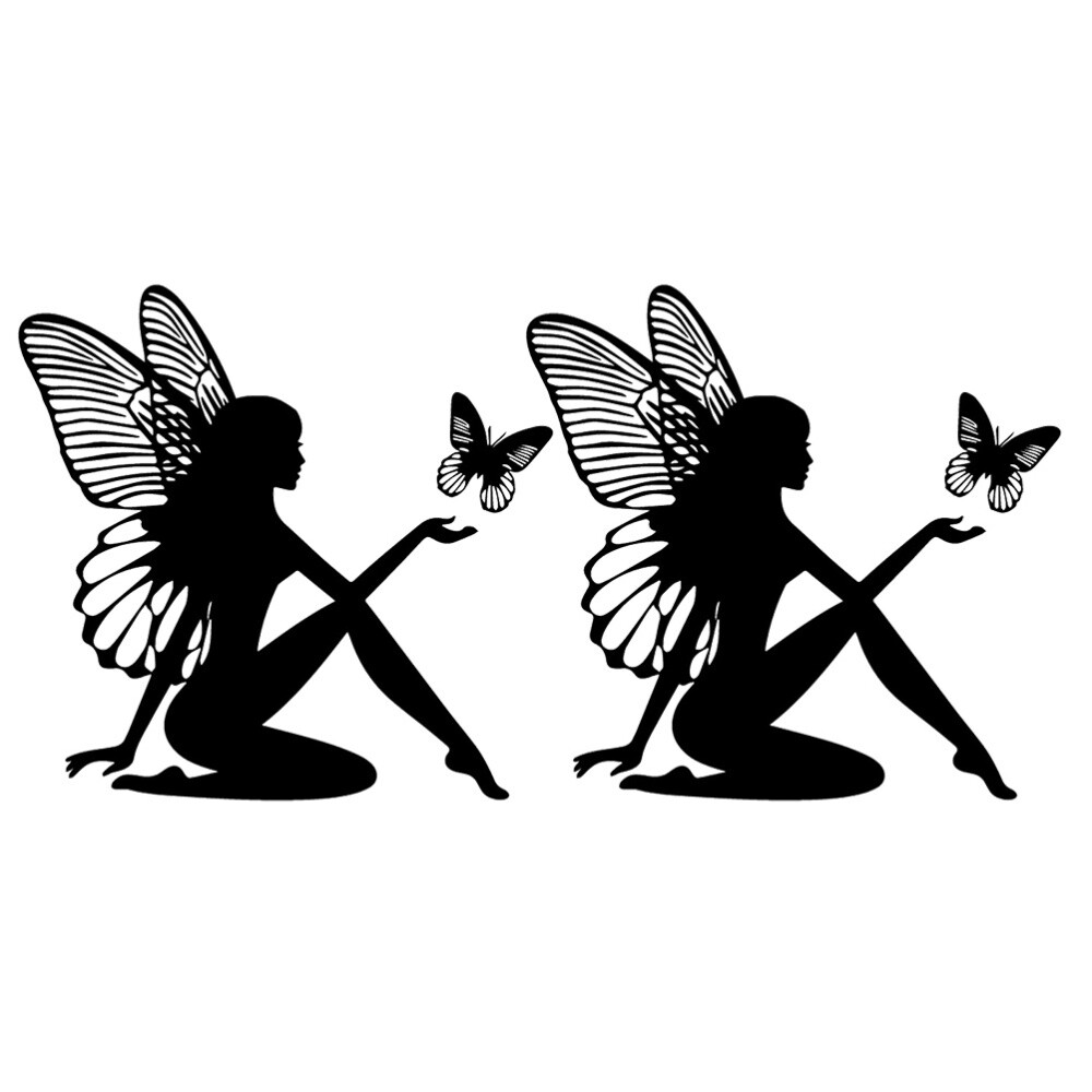 2 Pcs Butterflies Car Decals Glass Stickers for Window Bumper Animal