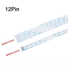 12Pin FFC/FPC Flexible Flat Cable Ribbon 0.5/1.0mm Pitch AWM 20624 Length 6-40CM
