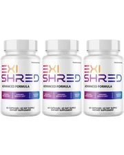 Exi Shred Capsules, ExiShred Premium Support Supplement - 3 Bottles