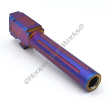 HGW Titan Match Grade Fluted Pocket Barrel for Glock 19 G19 9mm Violet PVD