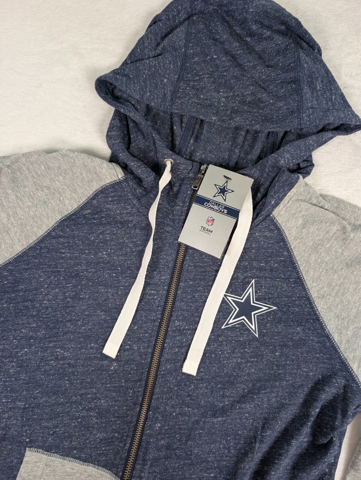 SACAI X NIKE Felpa con cappuccio Dallas Cowboys Nike logo full zip palestra vintage donna taglia media NFL NUOVA CON ETICHETTE