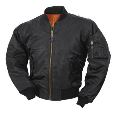 MA1 Pilot Fliegerjacke Herren wasserabweisend gesteppt Military Style Bomber schwarz