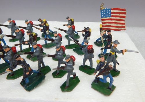 Vintage SAE Africa metal toy soldier lot 30mm ACW Civil War Cavalry - Picture 4 of 7