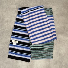 UNIQLO MARNI Cashmere Striped Scarf Pinks Blues Purples New without tags