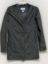 MINT COLUMBIA S WOMENS GRAY OMNI TECH WEATHER WATERPROOF SHELL PACKABLE JACKET