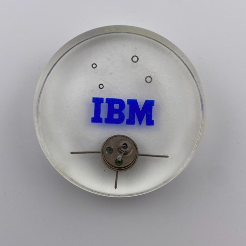 Vintage 1959 IBM 1620 3 Lead Transistor Lucite Paperweight