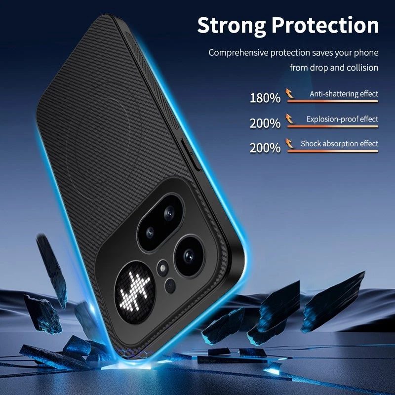 For Nothing Phone 4a 3a Pro , 4a , 3a Lite Carbon Fiber Skin Magnetic Case - Picture 6 of 24