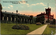 Alleghany County Work House Pittsburgh Pennsylvania PA Unposted DB Postcard