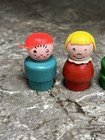 Vintage Lot of 7 Fisher Price Little People Family WOOD — photo 6