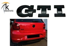 VW Polo 6C GTI Emblem | schwarz glänzend hinten für Heckklappe