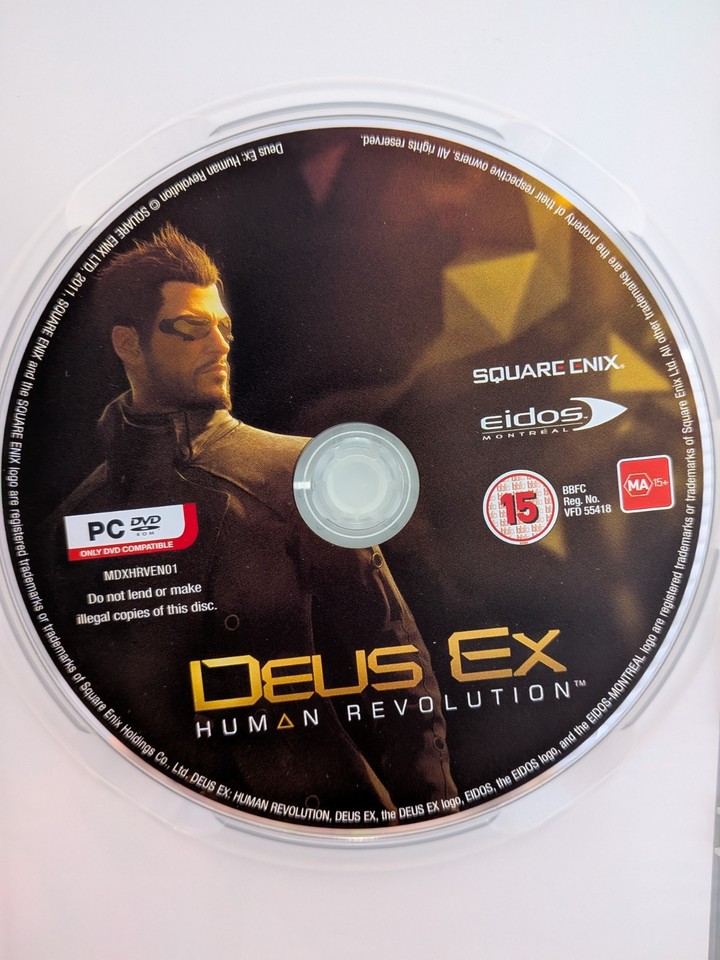 DEUS EX HUMAN REVOLUTION PC CIB LIKENEW 662248910208 | eBay