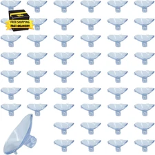 50 Pack Small Suction Cups 35Mm, Suction Cups with Holes for Glass Table Tops,Pr