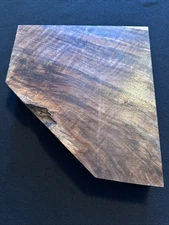 Curly Claro Walnut, Craft Wood, 9 1/4” Longest, 10” Wide, 2” Thick, Dry