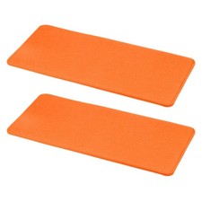 2Pcs Felt Base Shaper, 13 x 6 Inch Rectangle Bag Bottom Shaper, Orange Red