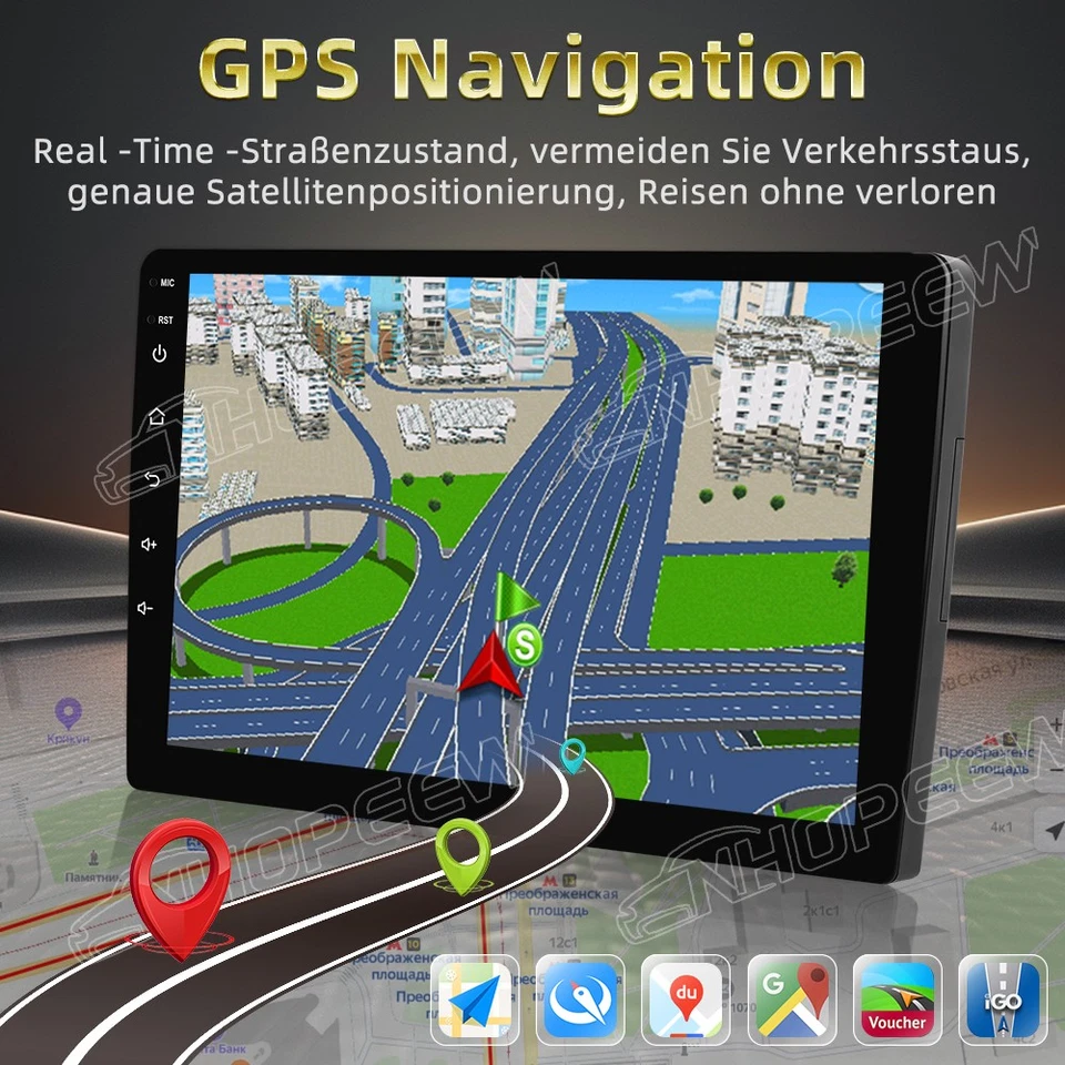 9'' Carplay 4+64GB Autoradio Android 15 GPS RDS Für BMW 3er E90 E91 E92 E93 +KAM - Bild 3 von 4